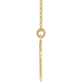 18K Yellow Gold-Plated Sterling Silver Cross 18" Necklace